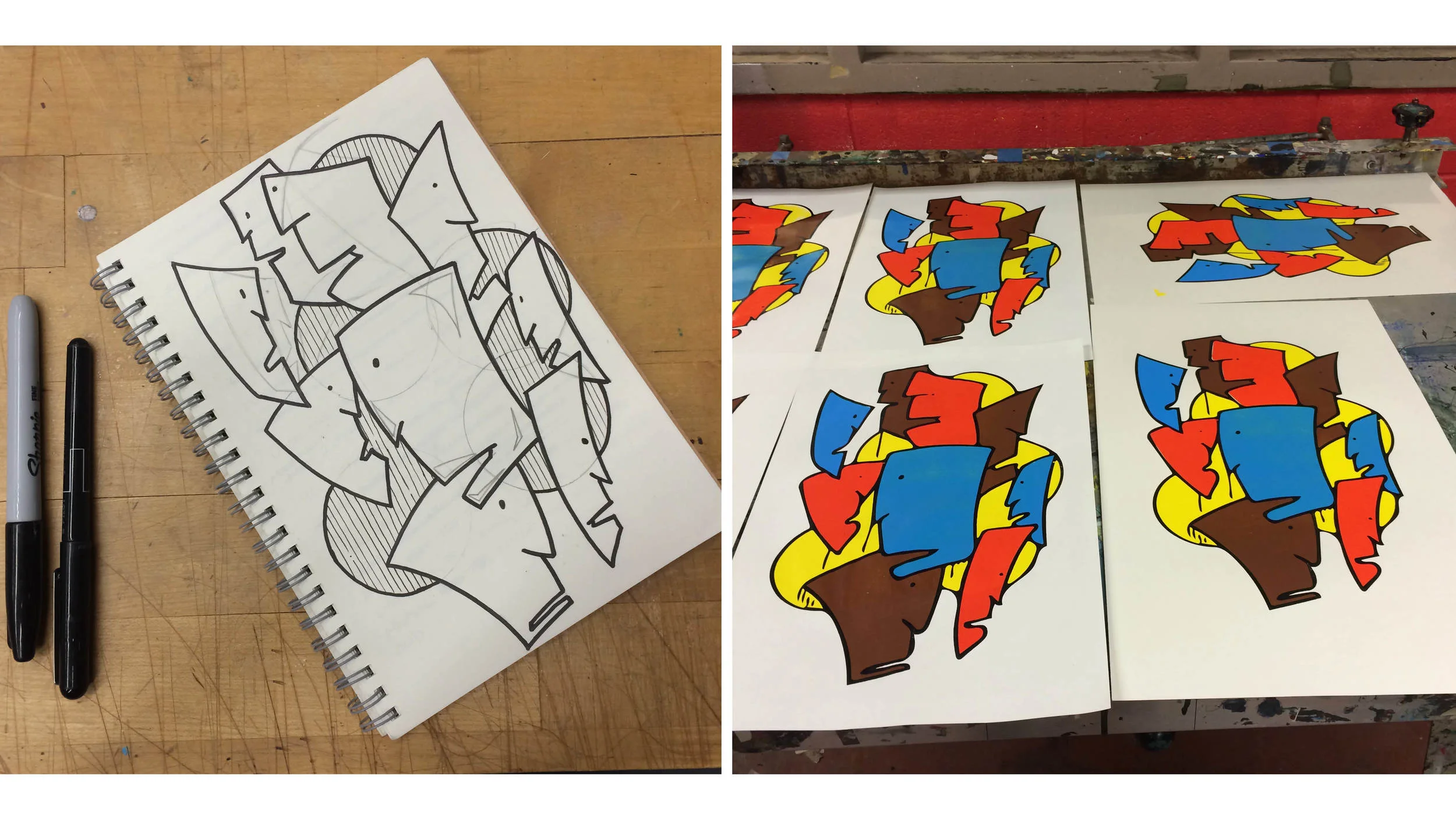 "Insomniacs" process work