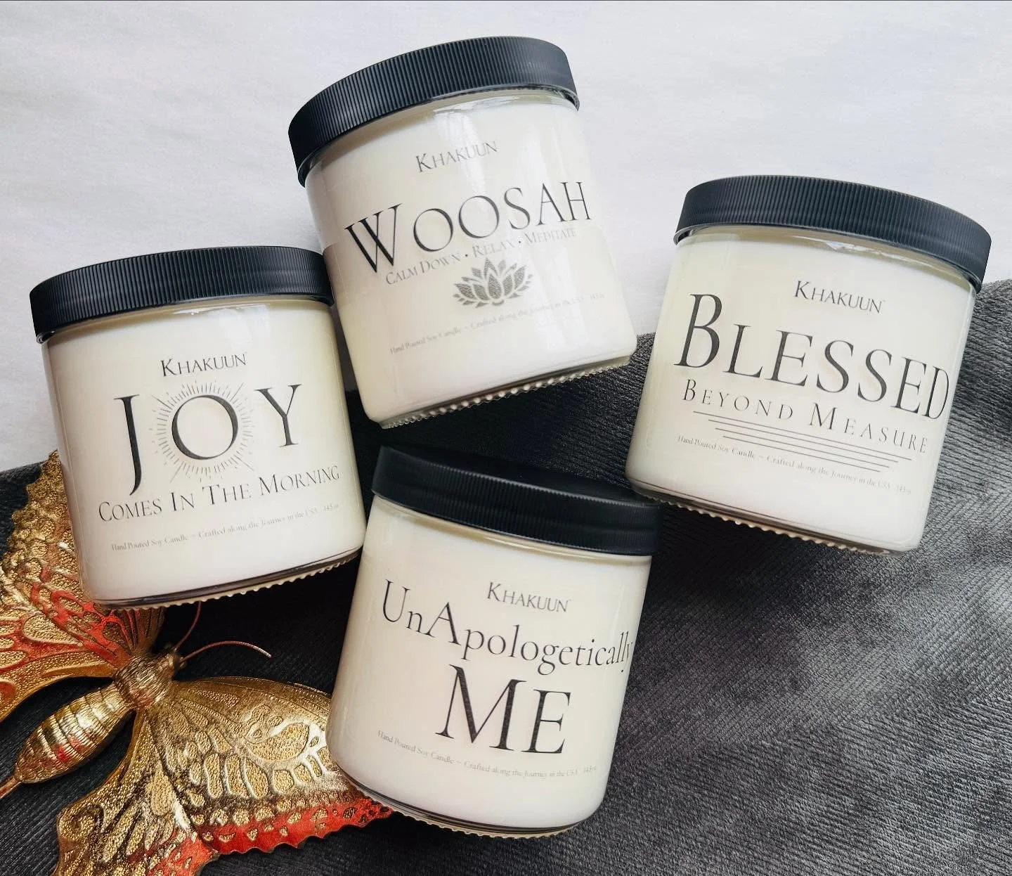 I&rsquo;ve been busy in the studio working on new goodness, formulations, and a reach into the vault for Statement Candles! 

Here ya go; there&rsquo;s more to come.💜 ~ Teresa 

Shop &amp; Share 24/7 at KHAKUUN.CO

#Khakuun  #ArtisanSoySoapsStones  