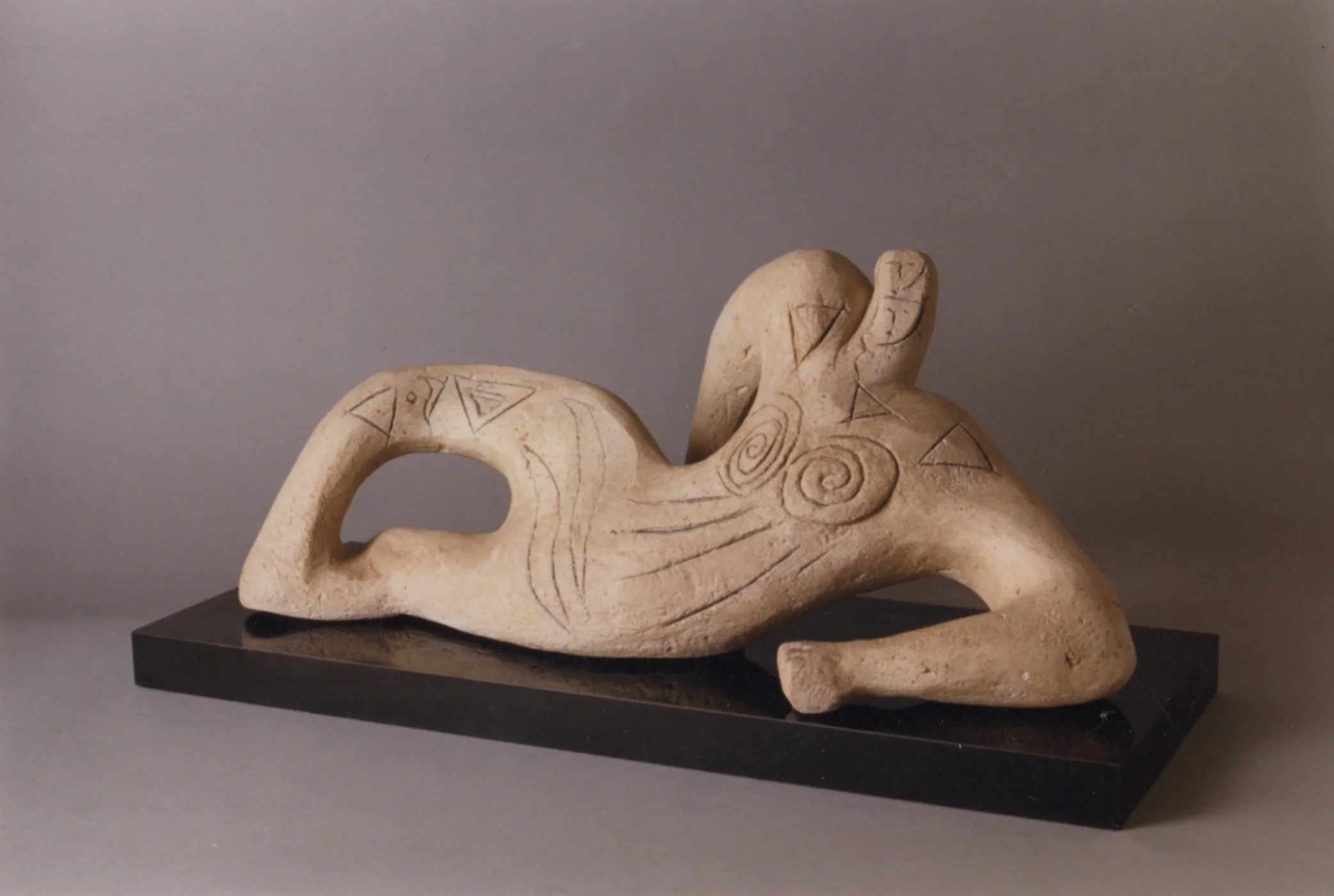 2 Headed 1984  Original Luto Plaster  36” x 16 ½” x 16”
