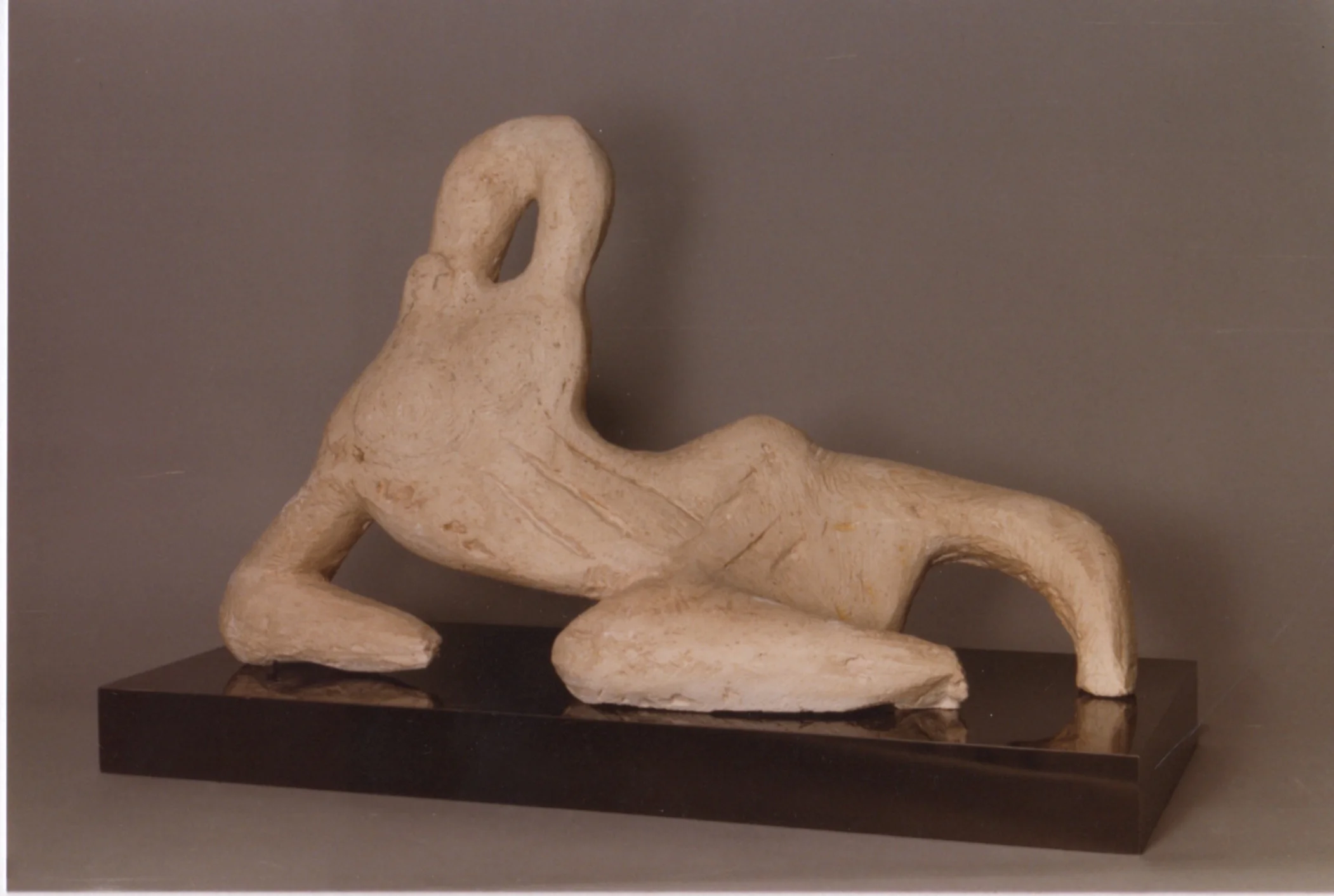 Three Lined Figure With Arm Up 1984  Original Luto Plaster 36” x 13½” x 19”