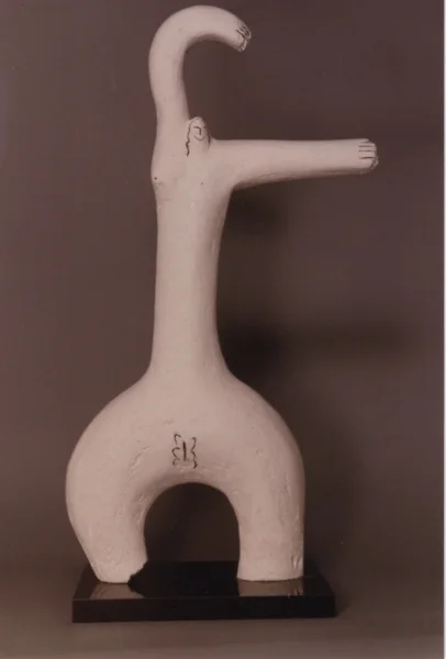 Standing Figure 1984  Original Luto Plaster 40” x 18” x 5”