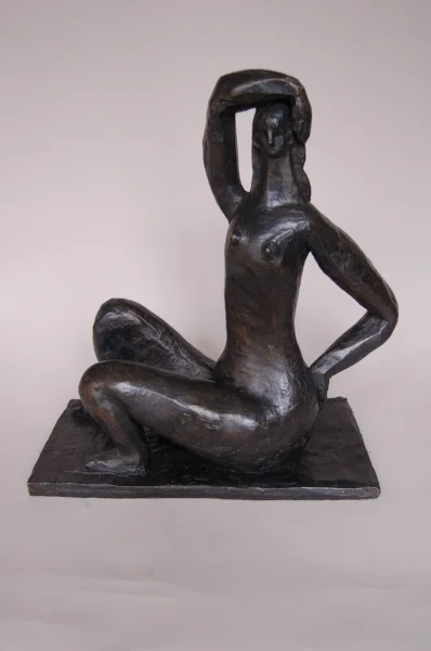  Large Nude On Base 2005  Bronze Ed. of 7 18½” x 16½” x 8” 