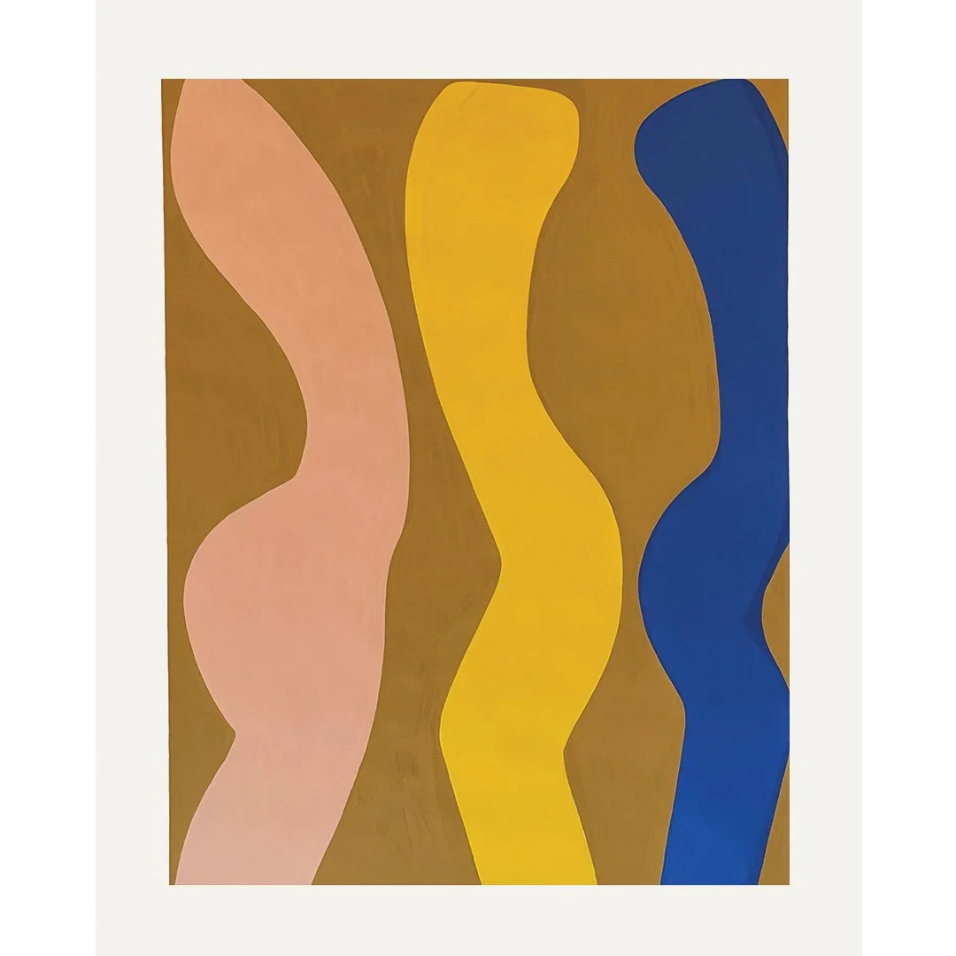  Figurative Squiggle 2021  Gouache on Paper 55½” x 43” 