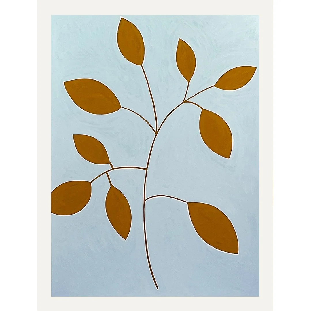  Lithe Umber 2023  Gouache on Paper 40” x 30”  