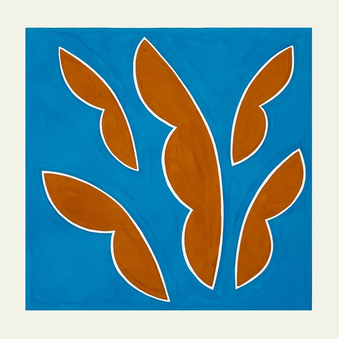  Fronds Square II 2024  Gouache on Paper 30” x 30” 