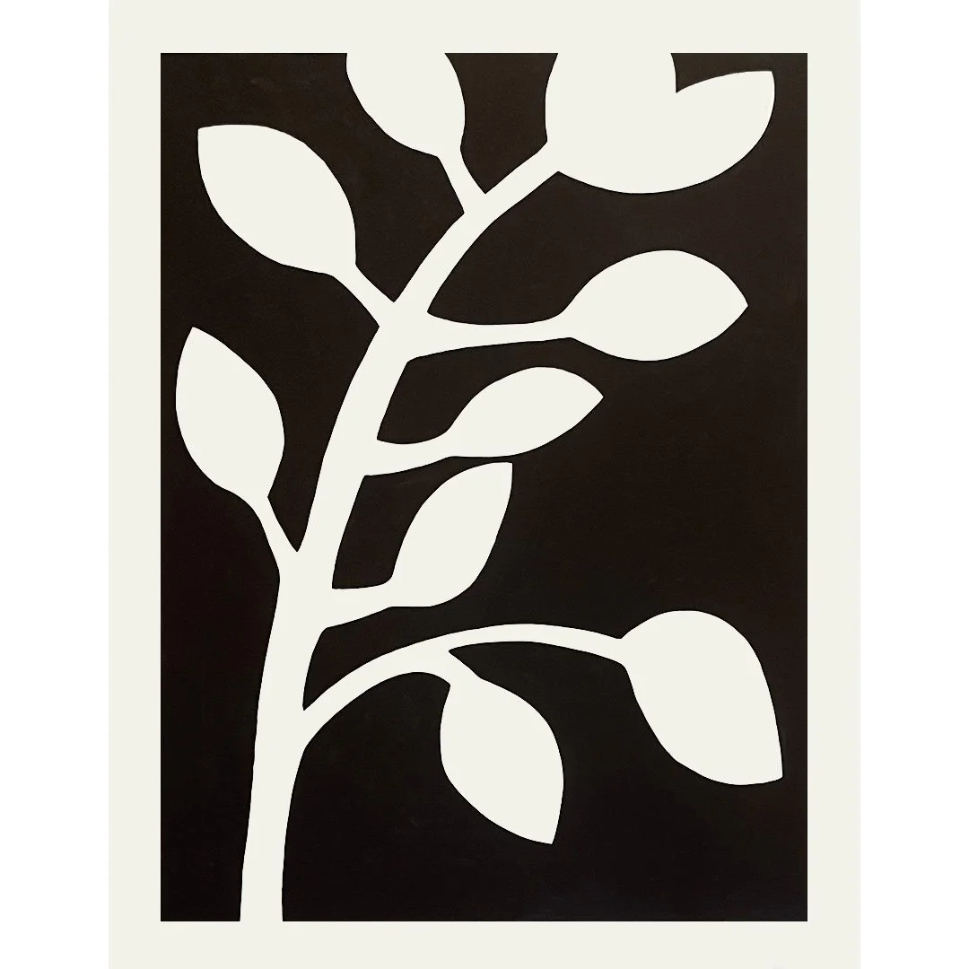  Branch in the Wind 2022  Gouache on Paper 58” x 46” 