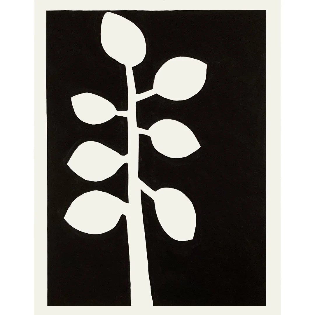  Vertical Stalk 2022  Gouache on Paper 60” x 47” 