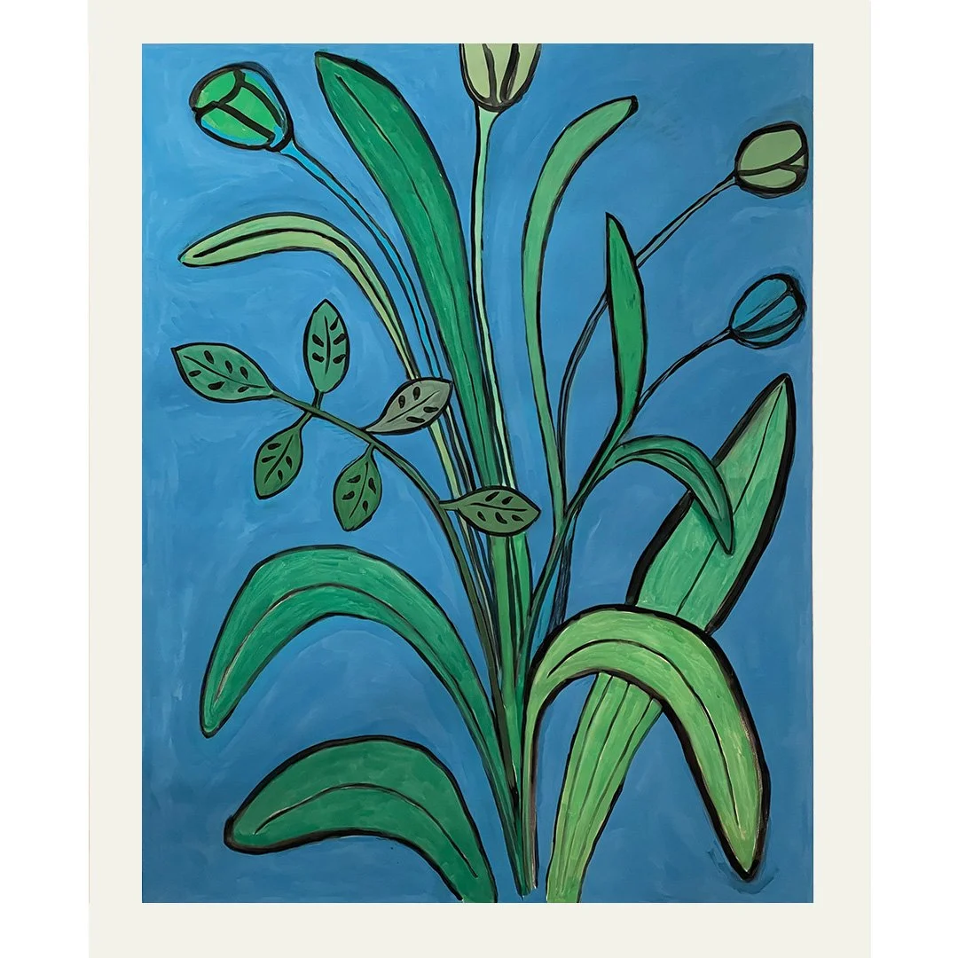  Sultry Leaves 2023  Gouache on paper 