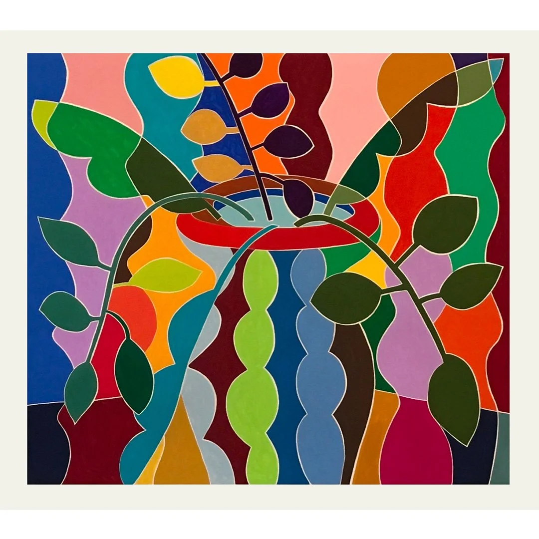  Flower Painting I 2021   Gouache on paper 58” x 52½”  