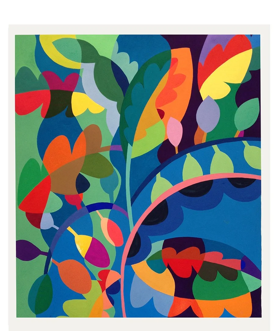  Acorns 2013  Gouache on Paper 19 1/4” x 22 1/4” 