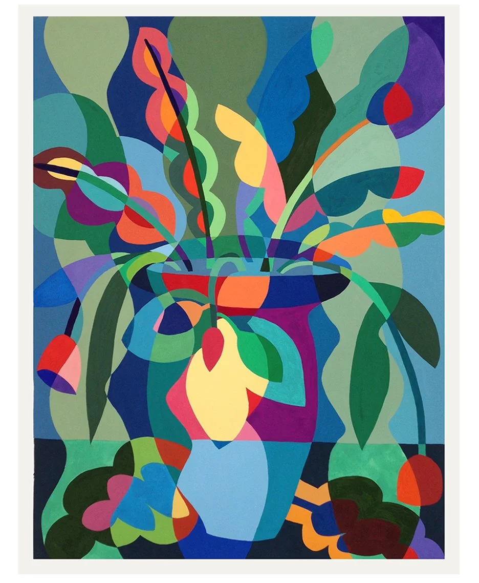  Another Diffracted 2013  Gouache on Paper 19 1/4” x 22 1/4” 