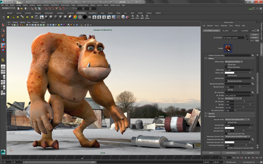 Actual 3D rendering on a computer