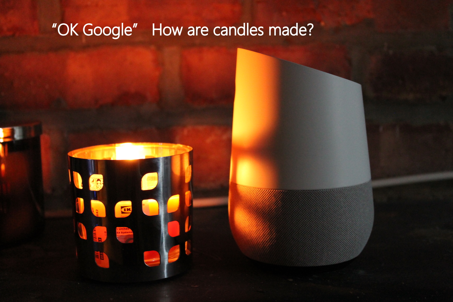 Capturing the calm soothing moment, Oh Yes, there is Google Home.