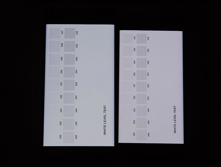 Source Image Consumer Report: This image was taken at Consumer Reports labs, notice the red tint display on the right.