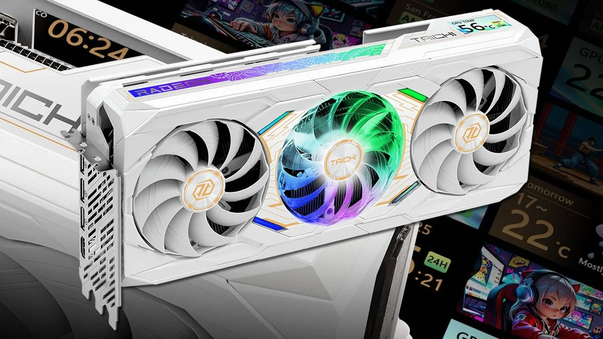 Hardware News: ASrock Unveils an all-White Taichi Graphics Card with an Integrated LCD screen