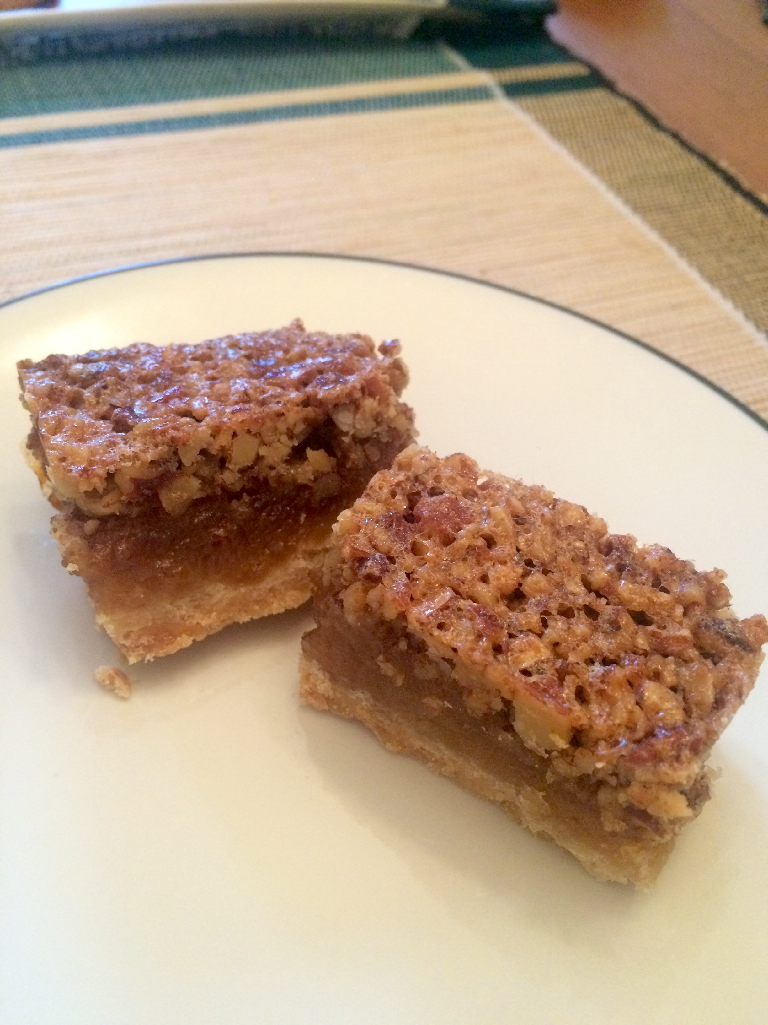 My mom's famous Pecan Pie Bars, perfect for any holiday gathering