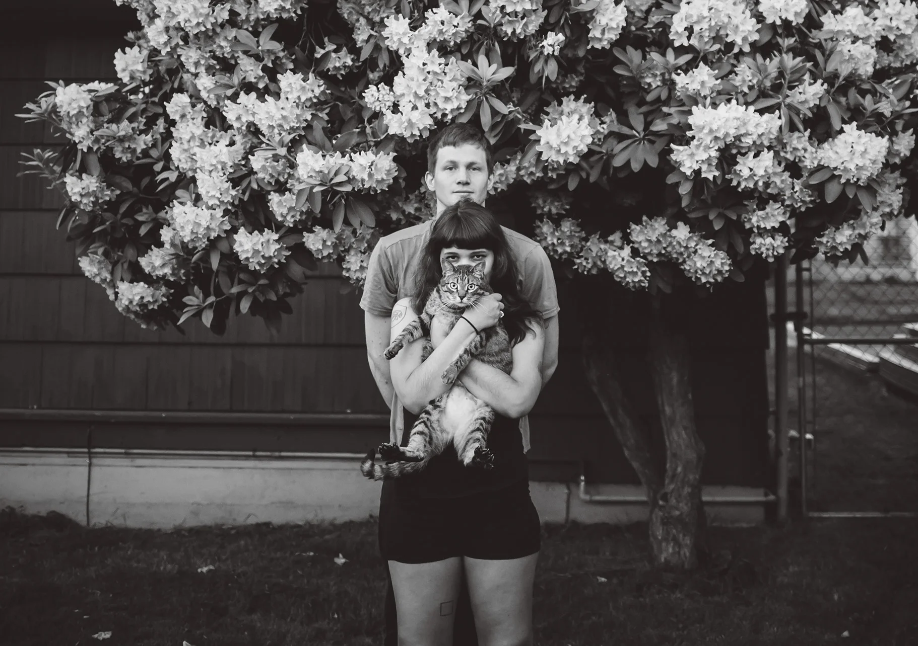 This is me with my husband, Perry, and our cat, Julep. They are two of my favorite people (yes, cats are people too) in the world.