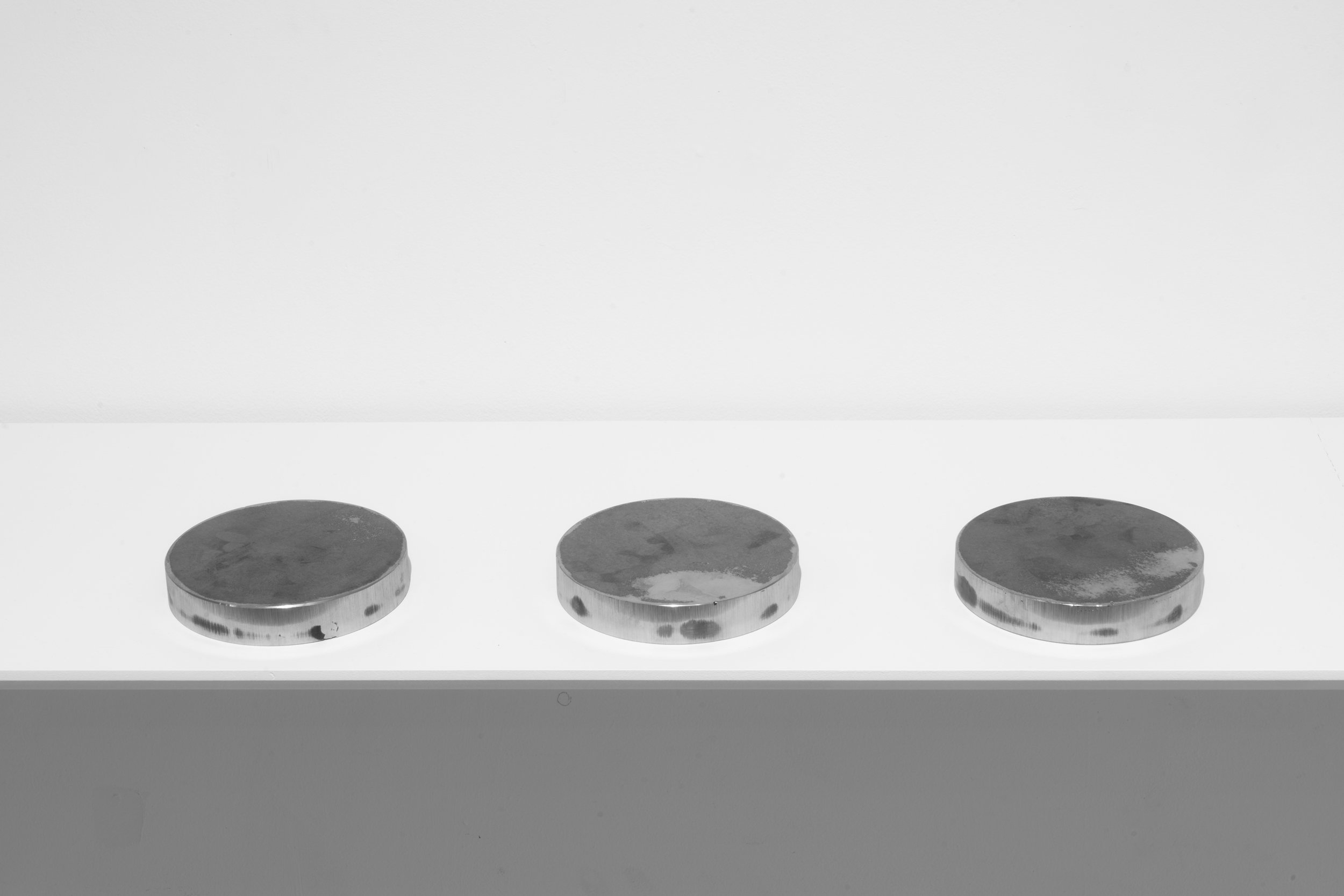 ellipses , 2017, steel, each 5 x 5 x .75”