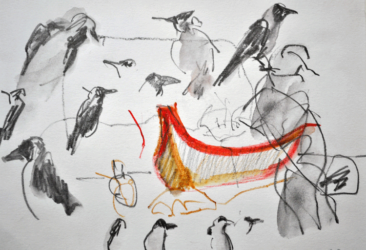 Birds and boat