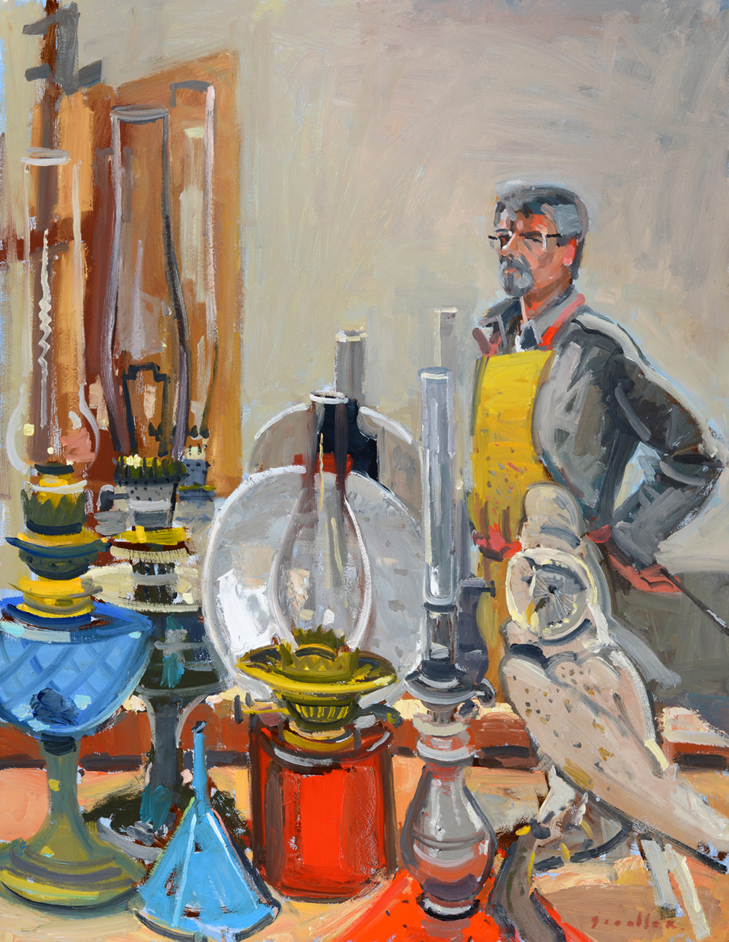 oil on panel 36 x 28 inches