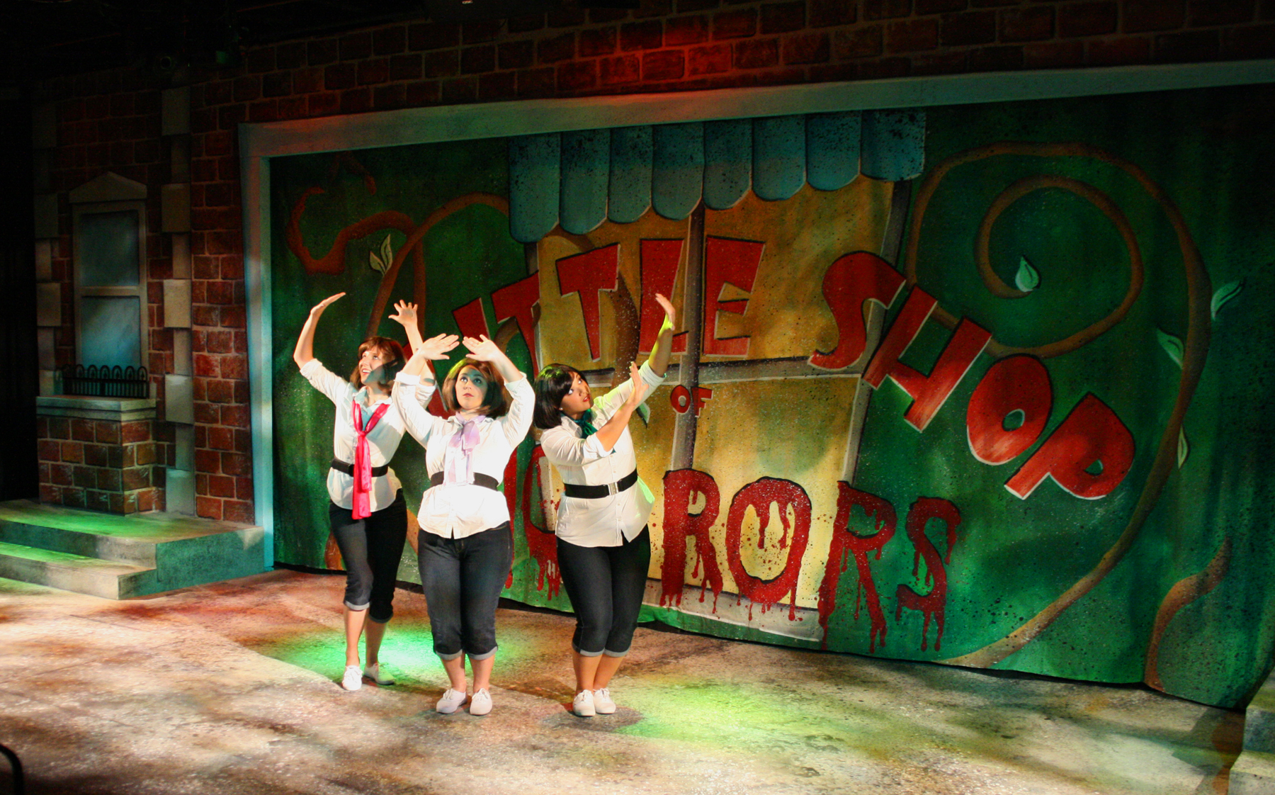  "Opening" in  Little Shop of Horrors  (hot pink necktie) 