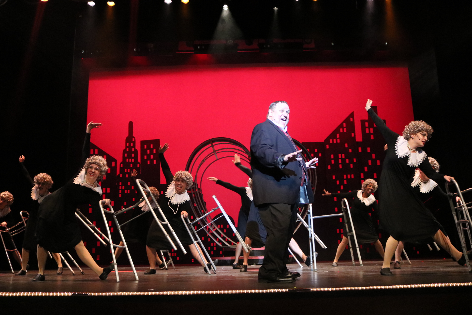 “Along Came Bialy” in  The Producers  (2nd from left, front row) 