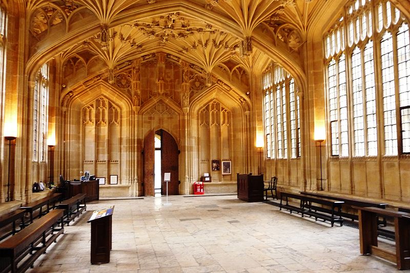 The Divinity School at the Bodleian Library is a fine example of late medieval architecture. Photo courtesy John Lord.