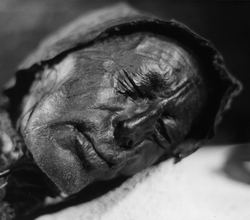 The face of the Tollund Man. Image courtesy Wikimedia Commons.