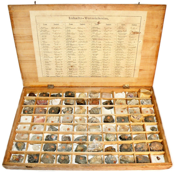 antique mineral collection