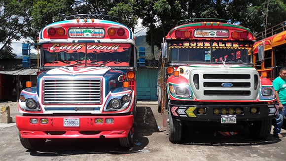 guatemala's chicken buses