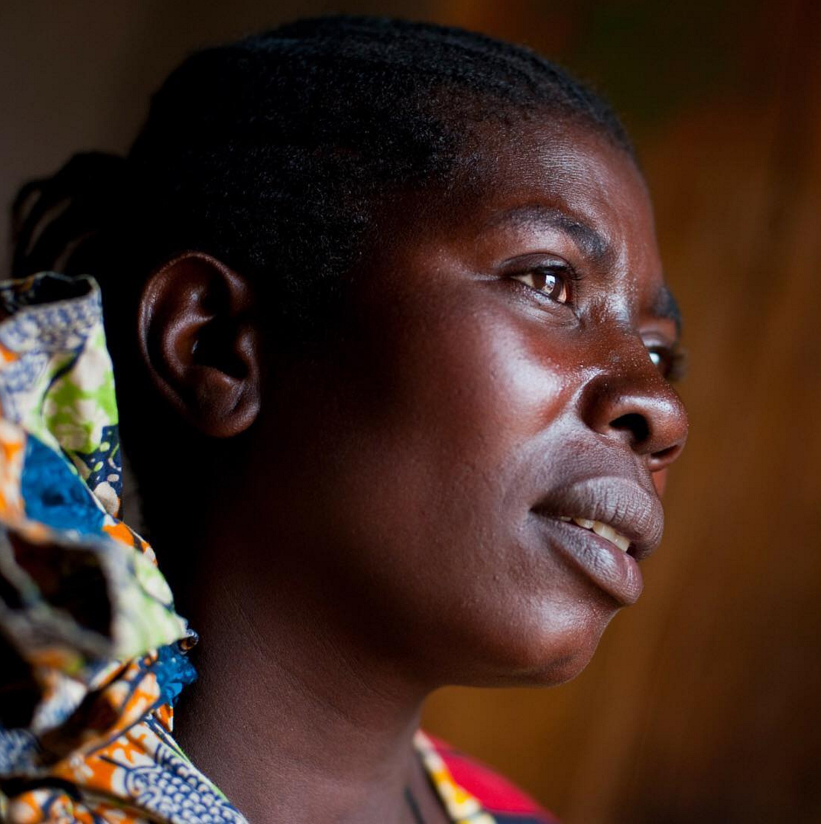 Valonia, survivor, mother of 6, and heroine for helping her sisters overcome and avoid the violence she has suffered in the Democratic Republic of Congo.