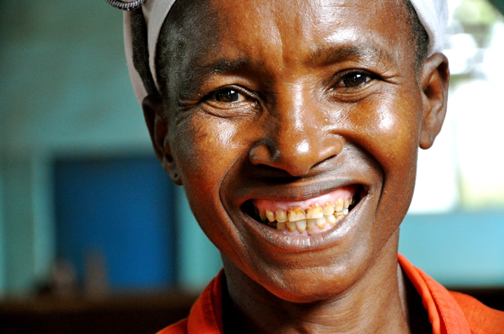Esperance from Congo inspired 1MT with her thumbprint and the words "Tell the World".