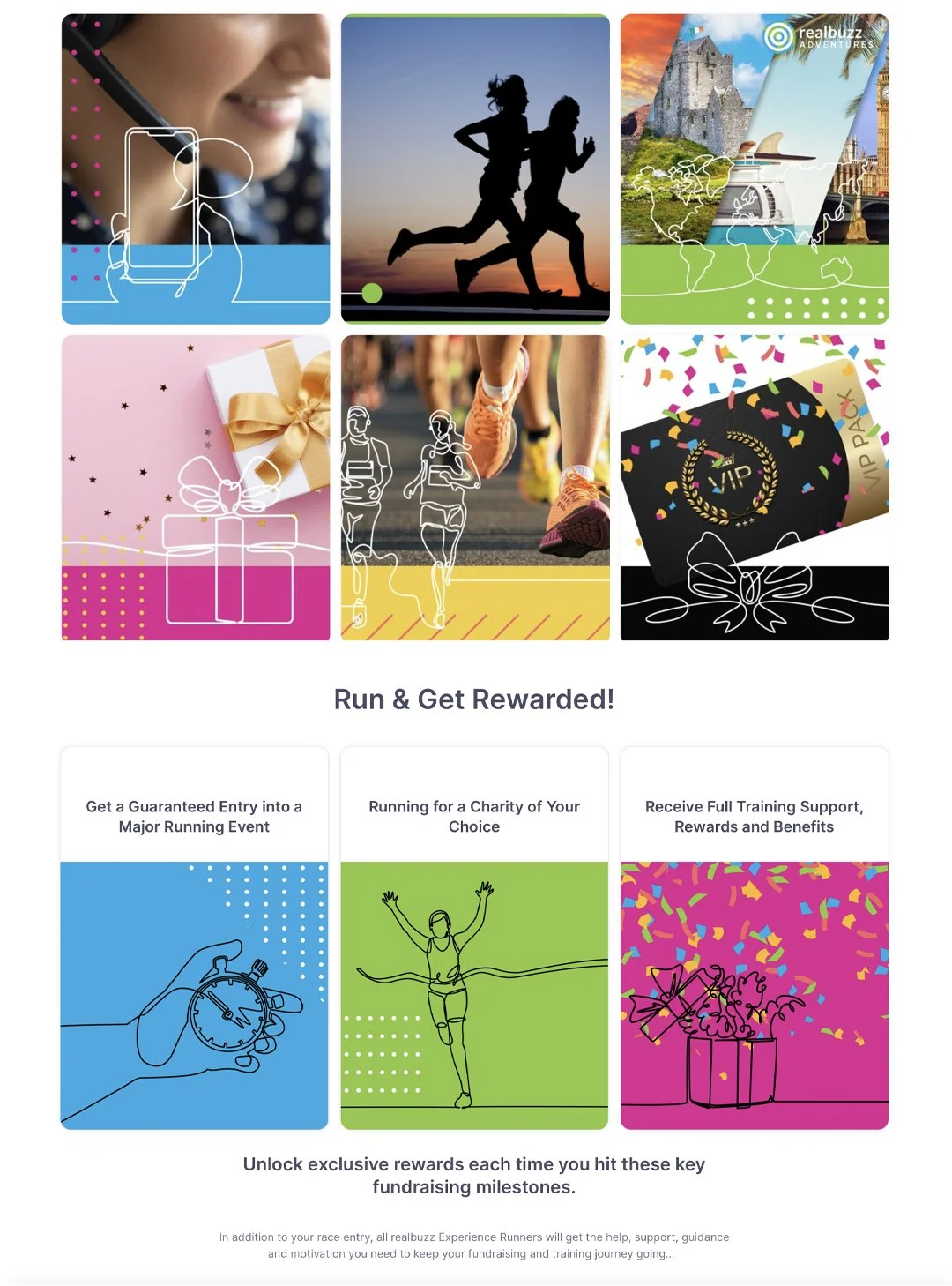 realbuzz Adventure Charity Run Website