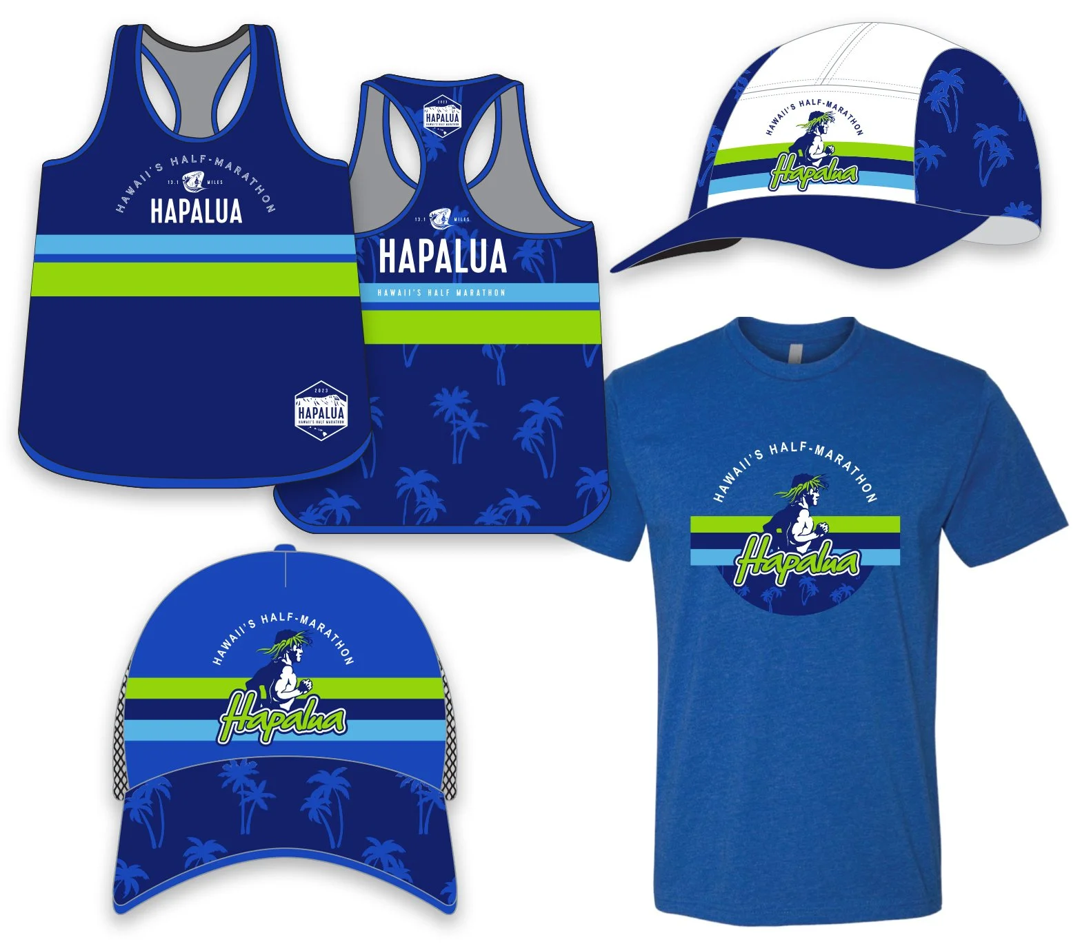 Hapalua Half Marathon apparel collection.
