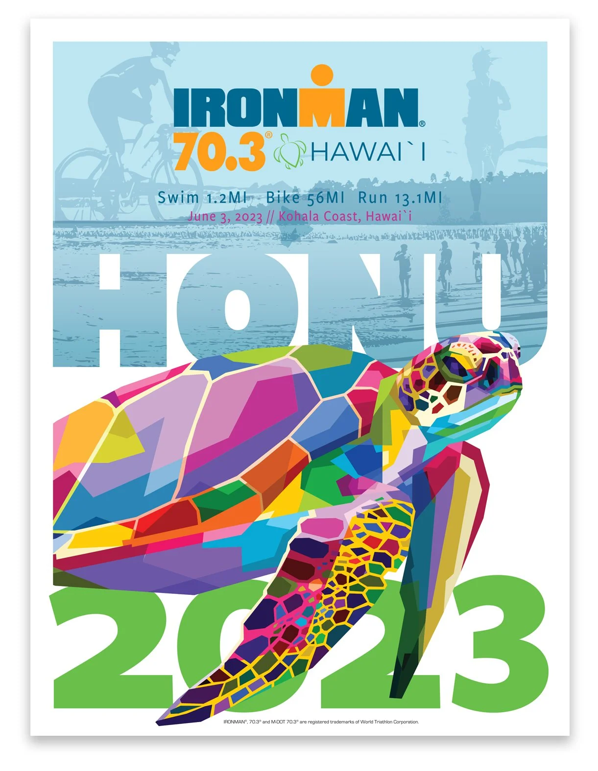 2023 Ironman 70.3 Hawaii Poster