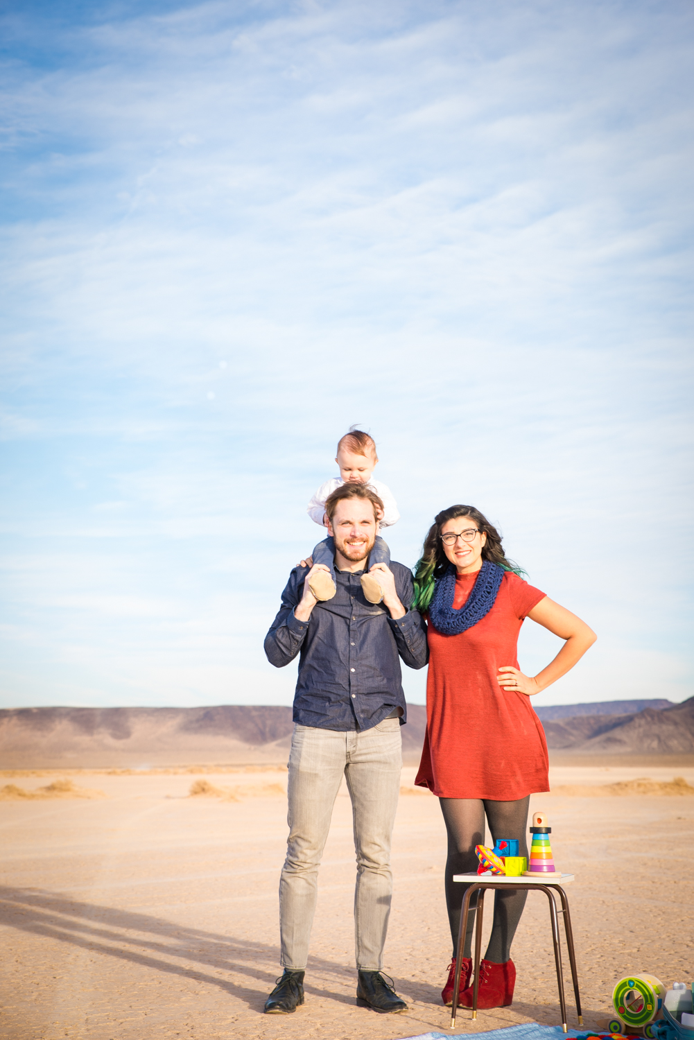 family photos dry lake bed