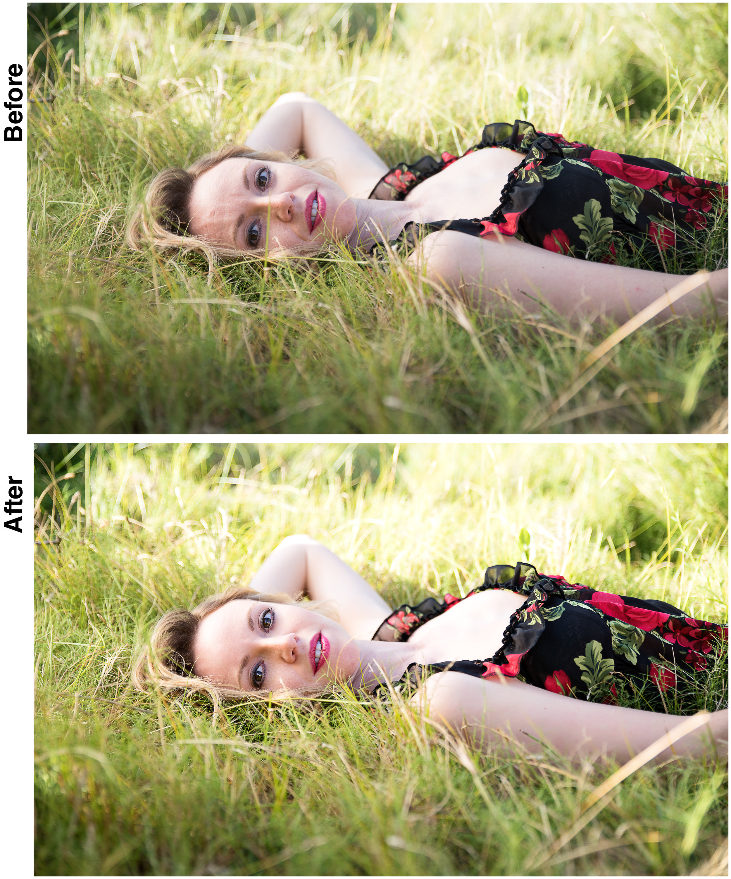 boudoir outside on grass