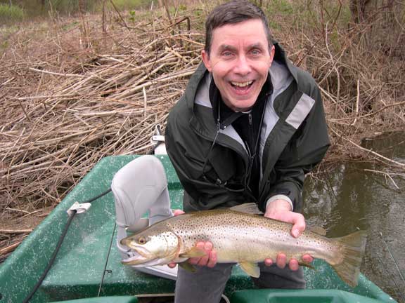Big Brown Trout on the Delaware River