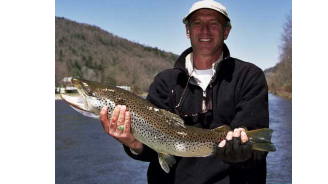 Brown Trout, West Branch Delaware river with Sweetwater Guide Service