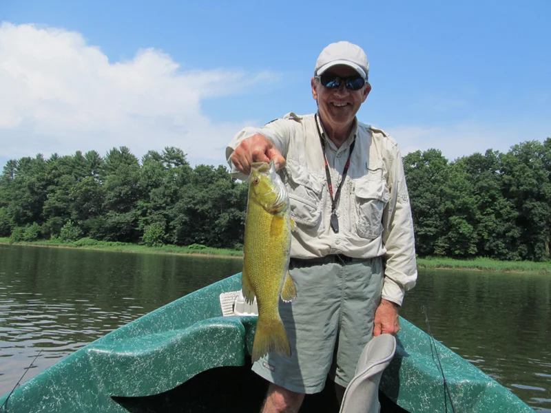 Huge Smallmouth Bass with Sweetwater Guide Service