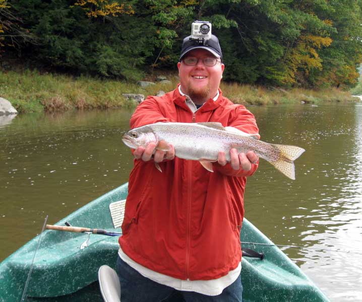 Delaware river Rainbow Trout with Sweetwater Guide Service