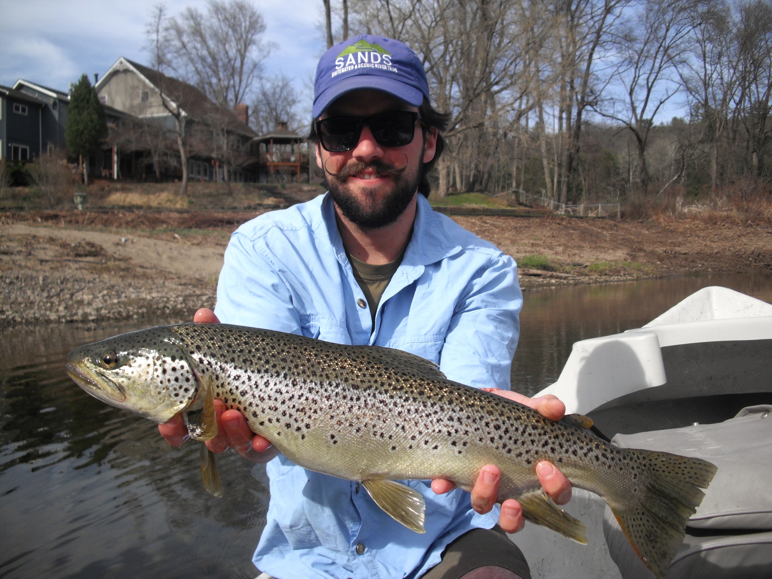 23" Brown Trout on the Delaware River, colorful trout with Sweetwater Guide Service