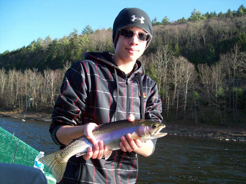 Delaware river Rainbow Trout caught with Sweetwater Guide Service