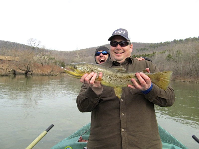 April 2nd, Don B. with the first lunker 24" Brown of the season!