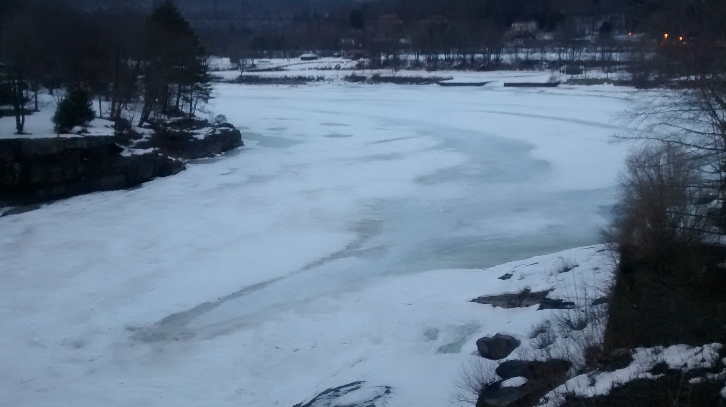 Narrowsburg, NY, Landers, Big Eddy, Winter