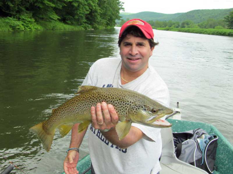 Brown trout fishing , Delaware river Sweetwater Guide Service