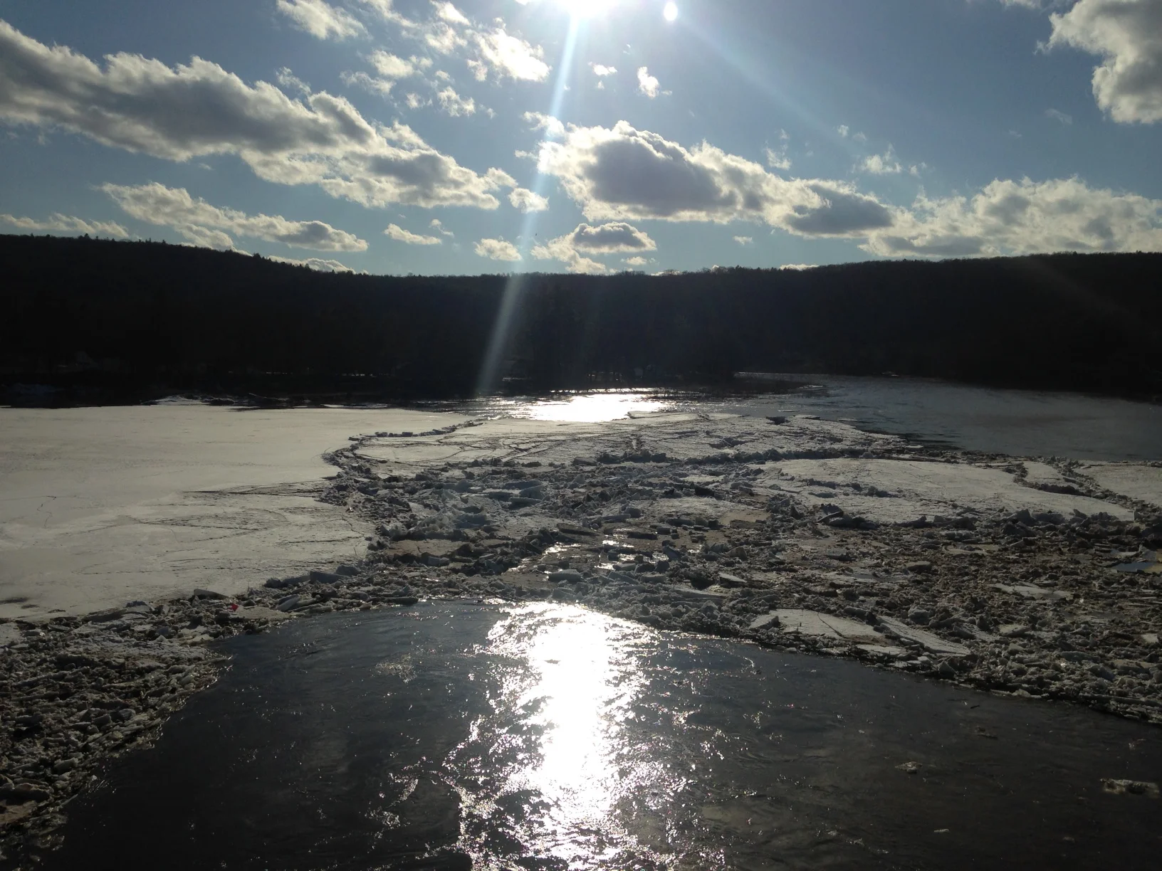 April 4th at 4:00 P.M. Narrowsburg bridge, down stream.