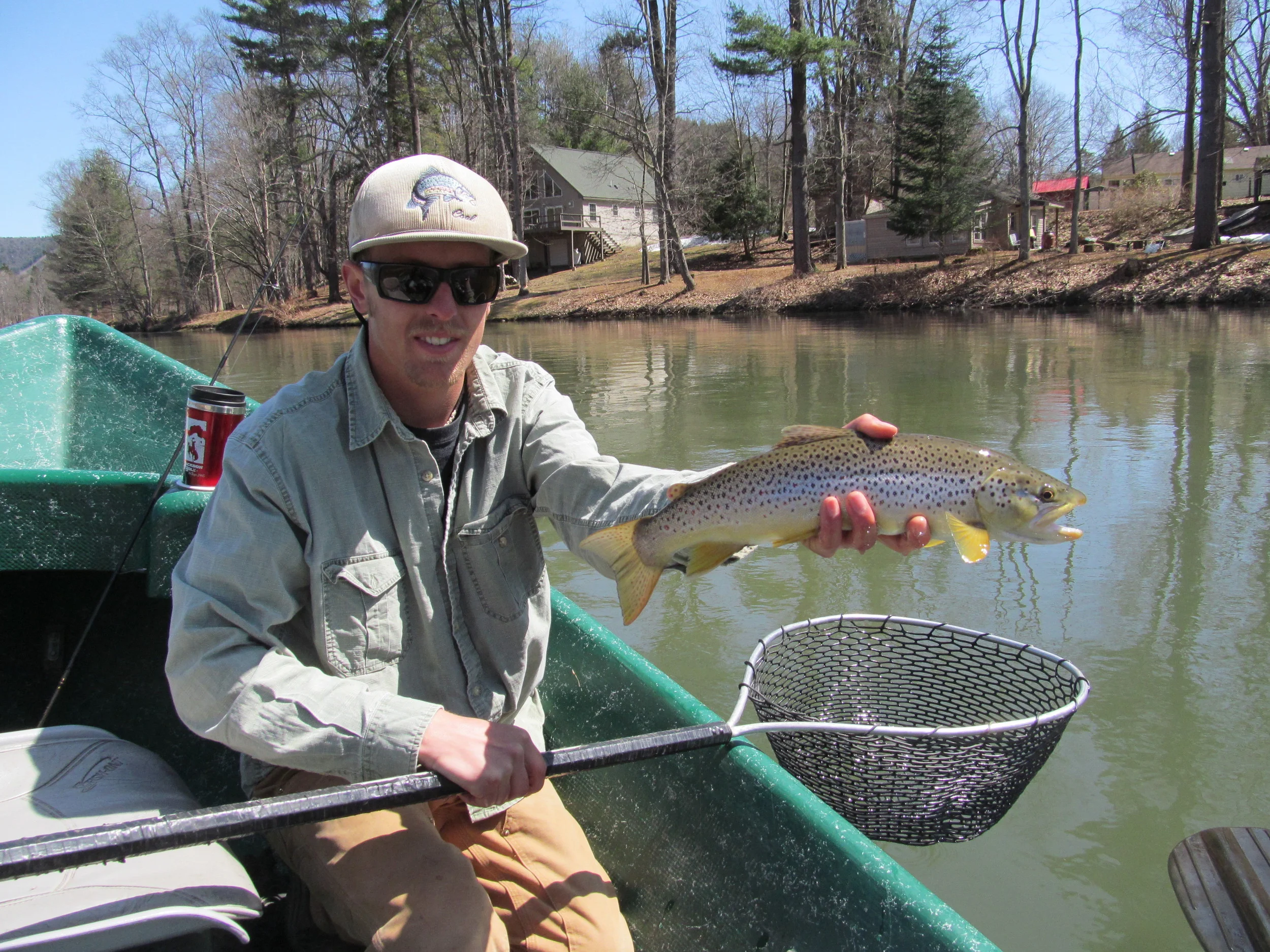 Healthy Brown trout on the Delaware! Guide Evan P.