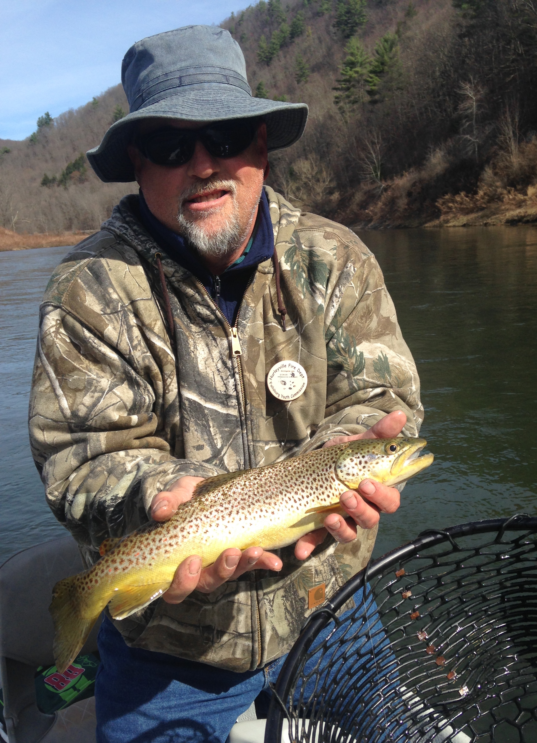 David G. with a nice 17" Brown trout!