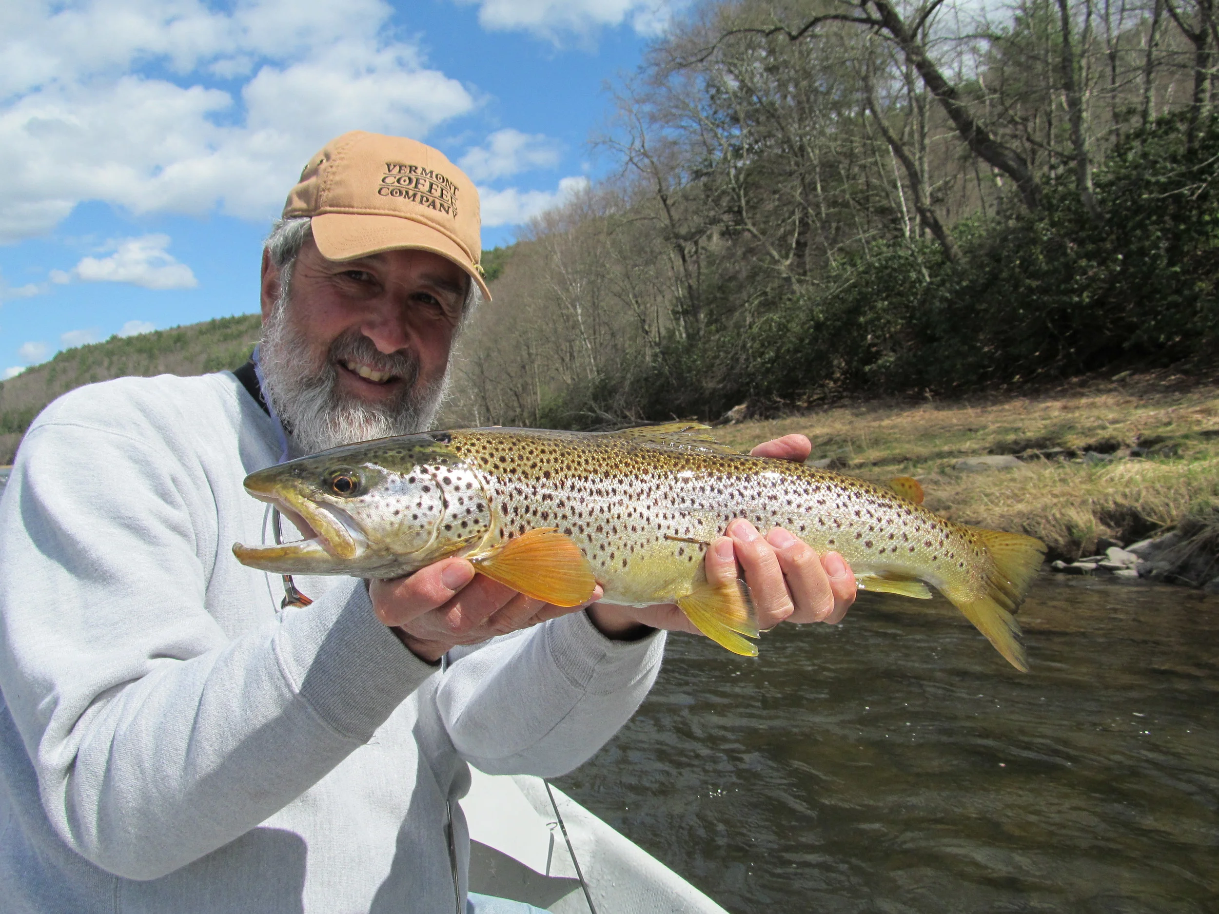 4/27/15 Busmans holiday, Evan and Mike on a half day main stem float, big Brown!